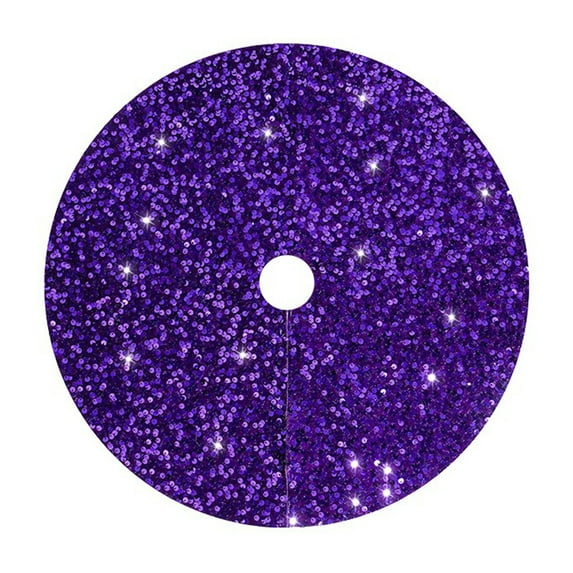 Christmas Tree Bottom Decoration 45CM/18IN Apron Sequin Christmas Tree Skirt Glitter Tree Skirt For Xmas Holiday Party Decor