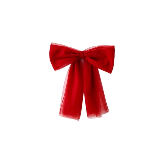 Christmas Tree Bow 12 Inch Velvet Snow Gauze Bow Decoration for Tree Wedding Gift Window Scene Party Layout Red Green Wine Red