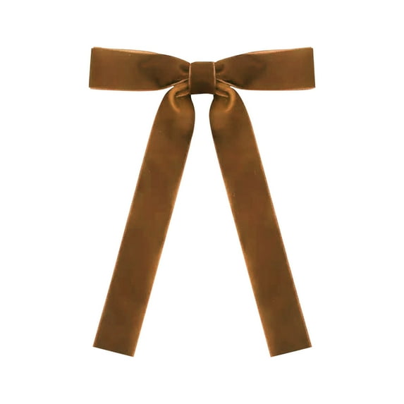 Christmas Tree Bow Decoration 12Pcs Velvet Bow Decor for Xmas Tree Wreath, for Wedding Birthday Festive Party Decoration Accessories (Coffee)