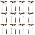 thumbnail image 1 of Christmas Tree Bows 12Pcs Christmas Ribbon Bow Ornaments for Tree Wreath Garland Gift Wrapping Holiday Decorations,5.9X3.14In Coffee, 1 of 6