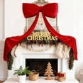 thumbnail image 1 of Christmas Tree Bows, 71" Extra Large Velvet Christmas Tree Topper Bow – 3D Handmade Ribbon Bows for Christmas Tree, Wreath, Door, Party, Wedding & Home Decor (Red, 71 x 20 Inch), 1 of 6