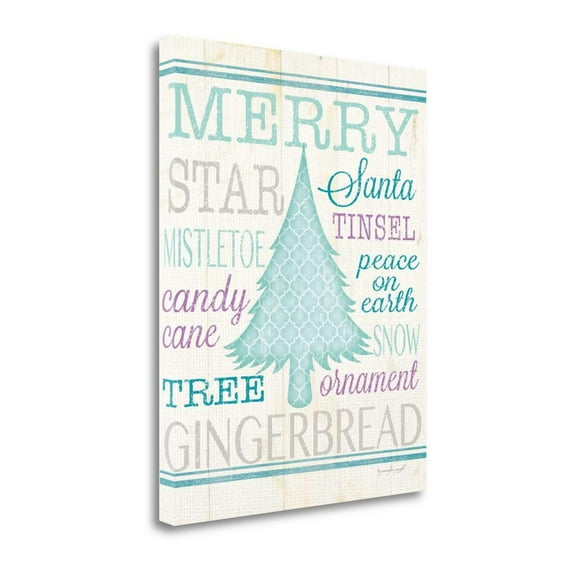 "Christmas Tree" By Jennifer Pugh, Fine Art Giclee Print on Gallery Wrap Canvas, Ready to Hang