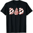 thumbnail image 1 of Christmas Tree Cake Matching Family Party Pajama Dad T-Shirt, 1 of 6