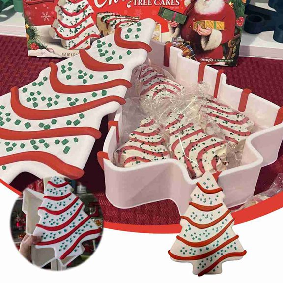 Christmas Tree Cake Storage, Candy Snack Storage Decoration, Can Put All Cakes