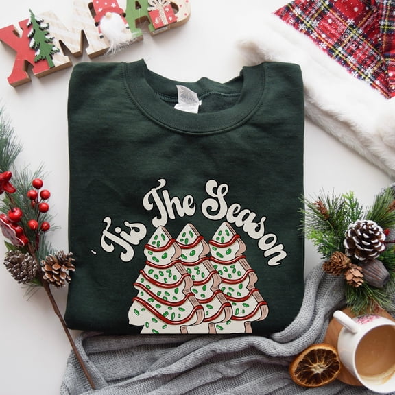 Christmas Tree Cake T-Shirt, Tis the Season T-Shirt, Debbie Tree Cakes Shirt, Funny Christ