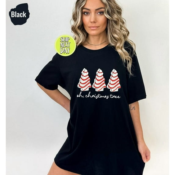 Christmas Tree Cake t-shirt, Little Debbie Holiday Cake Shirt, Oh Christmas Tree Shirt, Tree Cake Holiday Shirt, Funny Christmas Shirt