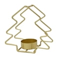 thumbnail image 1 of Christmas Tree Candle Holder Golden Iron Metal Holiday Tealight Candle Stand Table Centerpiece Home Decor Gift, 1 of 7
