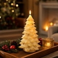 thumbnail image 1 of Christmas Tree Candle, LED Flameless Candle with Flickering Warm Light, Battery Operated Christmas Tree Shaped Candle Decor, Holiday Tabletop Ornament for Mantel Dining Room Home Party Decoration, 1 of 7