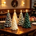 thumbnail image 1 of Christmas Tree Candle, LED Flameless Candle with Flickering Warm Light, Battery Operated Christmas Tree Shaped Candle Decor, Holiday Tabletop Ornament for Mantel Dining Room Home Party Decoration, 1 of 8