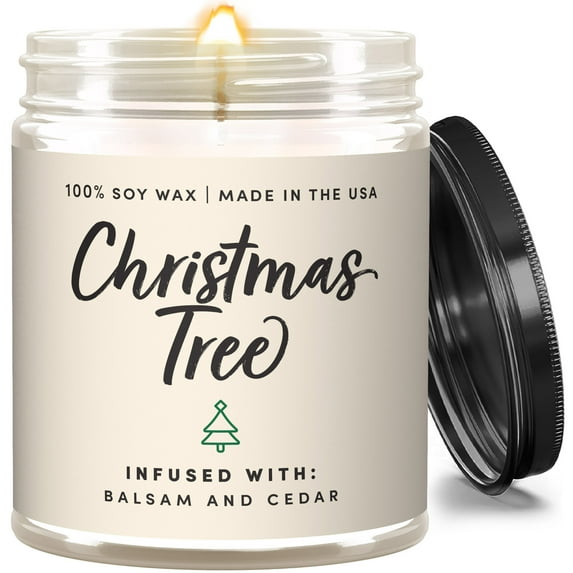 Christmas Tree Candle, Pine Candle, Christmas Scented Candles, Winter Candle, Holiday Candles, Christmas Decor, Candle Christmas, Xmas Candles, Holiday Scented Candles, Sweater Weather Candle - 9oz