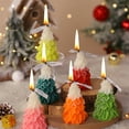 thumbnail image 1 of Christmas Tree Candle Scented Holiday Decor Hand Poured Soy Wax Home Decoration Photography Props Festive Gift Set in Multiple Colors, 1 of 7