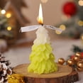thumbnail image 1 of Christmas Tree Candle Scented Holiday Decor Hand Poured Soy Wax Home Decoration Photography Props Festive Gift Set in Multiple Colors, 1 of 6