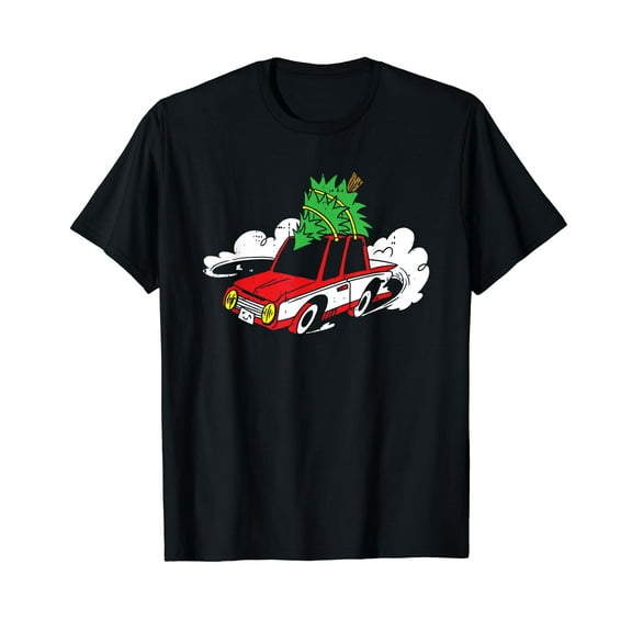 Christmas Tree Car Cute X-Mas Holiday Men T-Shirt