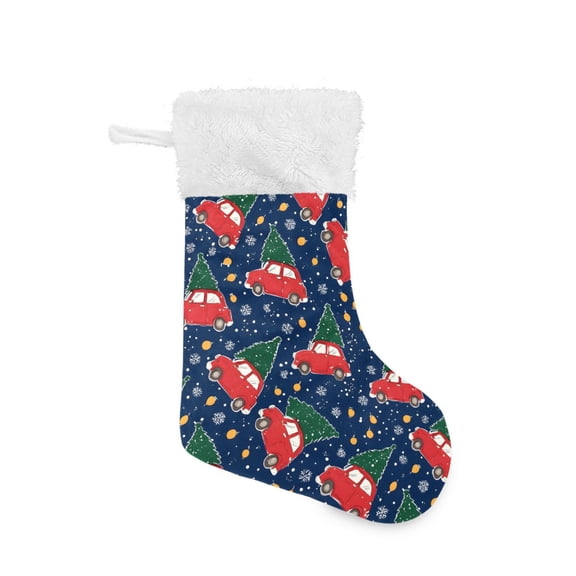 Christmas Tree Cart Christmas Stockings 17.71" Christmas Tree Decoration Fireplace Party Decoration