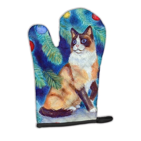 Christmas Tree Cat Oven Mitt