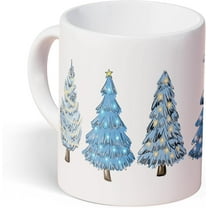 Christmas Tree Ceramic Coffee Mug 11 Oz Winter Holiday Tea Cup Merry Christmas Ceramic Mugs Gift for Women Teenage Girls Teens