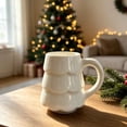thumbnail image 1 of Christmas Tree Ceramic Mug, Cute Xmas Tree Shaped Coffee Cup, Holiday Drinking Mug for Hot Chocolate Tea Milk Gift for Family Home Party, 1 of 7