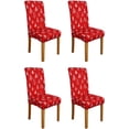 thumbnail image 1 of Christmas Tree Chair Covers for Dining Room Set of 4 Merry Christmas Stretch Dining Chair Slipcovers 4 Pieces Holiday Xmas Washable Removable Seat Protector 4 Pack Decor for Home and Party, 1 of 7