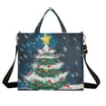 thumbnail image 1 of Christmas Tree Child Corduroy Tote Bag Handbag Large Messenger Bag Shoulder Crossbody Zipper Bag Purse, 1 of 8