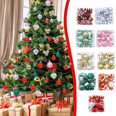 Christmas Tree,Christmas Ball Ornaments 16pc Christmas Tree Decorations Set Shatterproof Colorful Balls for Holiday Party Wreath Tree Decor