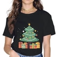 thumbnail image 1 of Christmas Tree Christmas Gift Printed T-Shirt Short Sleeve ., 1 of 3