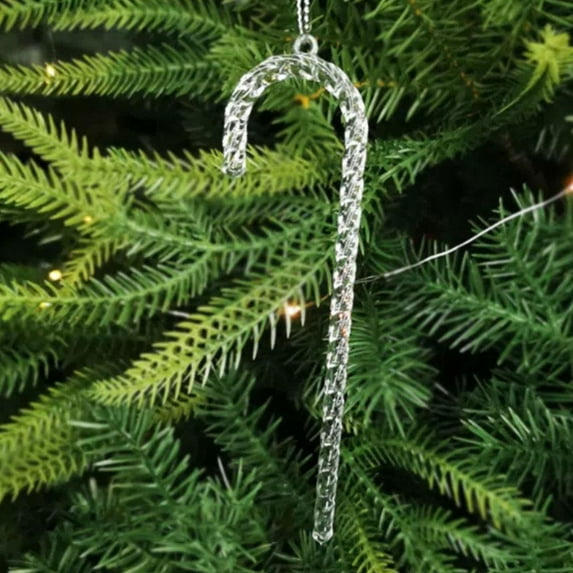 Christmas Tree Clear Icicle Ornaments Decoration Xmas Home Decor x 1 New V2