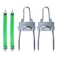 thumbnail image 1 of Christmas Tree Climbing Shoes, Stainless Steel Anti Slip Climbing Spikes, Anti-Slip Tree Climbing Shoes with 4 Spikes, Adjustable Straps for Outdoor Professionals, Silver, 1 of 9