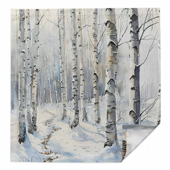 Christmas Tree Cloth Napkins Washable Set of 1, White Winter Xmas Snowflake Reusable Dinner Table Napkins Cloth Bulk for Weddings Kitchen Restaurants Hotel Events Parties 20 x 20 Inch