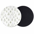 thumbnail image 1 of Christmas Tree Coasters Set of 2, Absorbent Coasters for Drinks, Xmas Green Cartoon Tree Snowflakes Winter Holiday Coaster for Desk Coffee Table Protection, Home Decor House Warming Gifts 4", 1 of 8