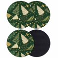thumbnail image 1 of Christmas Tree Coasters Set of 4, Absorbent Coasters for Drinks, Green Xmas Tree Winter Coaster for Desk Coffee Table Protection, Home Decor House Warming Gifts 4", 1 of 8