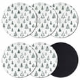 thumbnail image 1 of Christmas Tree Coasters Set of 6, Absorbent Coasters for Drinks, Xmas Green Cartoon Tree Snowflakes Farmhouse Coaster for Desk Coffee Table Protection, Home Decor House Warming Gifts 4", 1 of 8