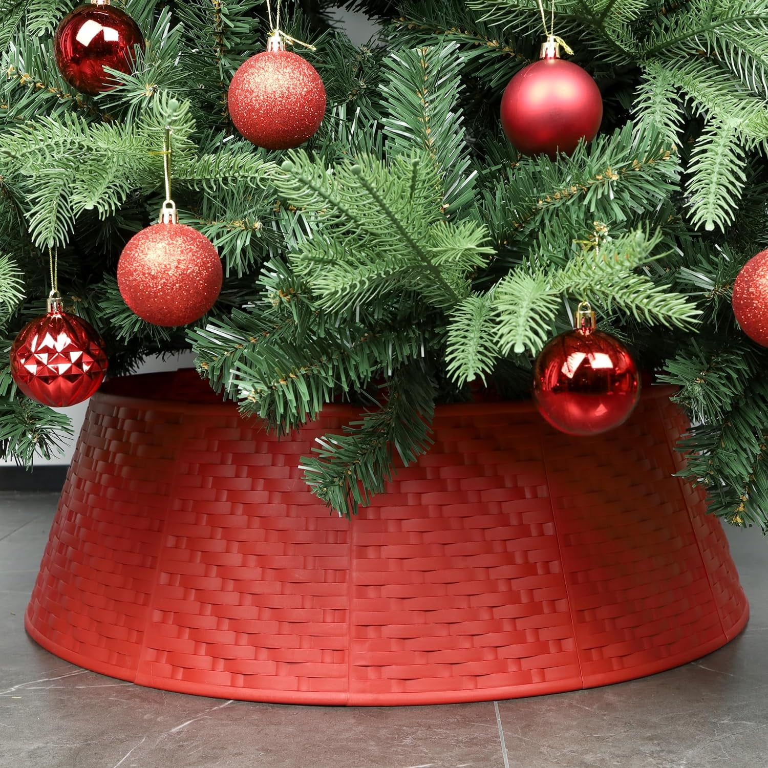 Christmas Tree Collar, 28.7" D Round Plastic Christmas Tree Ring