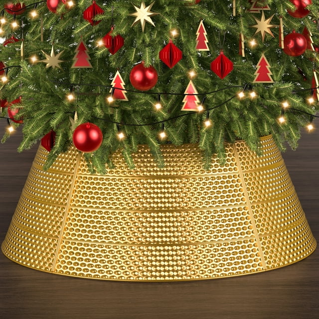 Christmas Tree Collar, 28 inch Metal Christmas Tree Collar Decoration