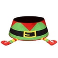 thumbnail image 1 of Christmas Tree Collar 30 Inch 3D Elf Feet Non-woven Polka Dots Red Christmas Tree Skirt Xmas Tree Ring Foldable Stand Base Cover, 1 of 3