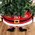 thumbnail image 1 of Christmas Tree Collar, 30 Inch 3D Santa Claus Feet Sequins Large Cute Red Christmas Tree Skirt, Decorative Xmas Tree Ring Foldable Stand Base Cover for Christmas Hoilday Party Home, 1 of 8