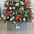 thumbnail image 1 of Christmas Tree Collar, 47.2 Inch Retro Simple Christmas Tree Skirt Xmas Tree Skirt, Rustic Christmas Tree Cover for Artificial Trees, Winter Holiday Decoration, 1 of 9
