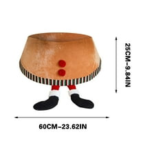 Christmas Tree Collar Christmas Tree Ring Velvet Foldable Christmas Tree Skirt for Artificial Christmas Trees Decoration Tree Collar