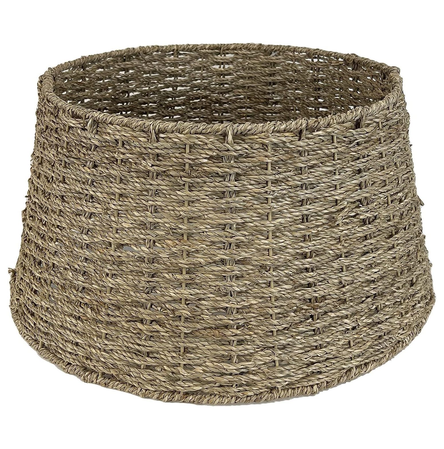 Christmas Tree Collar Natural Woven Base Decoration to Cover