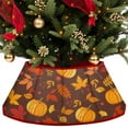 thumbnail image 1 of Christmas Tree Collar Red Velvet Folable Fall Thanksgiving Tree Ring Tree Skirt for Artificial Trees Base Stand Cover Christmas Tree Decoration Tree Basket for Party Home Decorations, 1 of 7