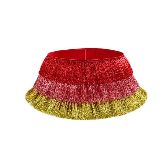 Christmas Tree Collar Skirt Panel, Wrap Around Base Ring 24 Inch, Christmas Decorations Indoor Decor for Tree Base Living Room Mall