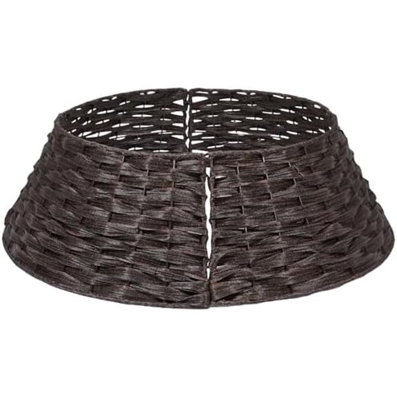 Christmas Tree Collar Skirt Rattan Wicker Xmas Tree Collar Basket Ring Base Stand Cover for Christmas Decoration$$Home Decor, Kitchen, & Other