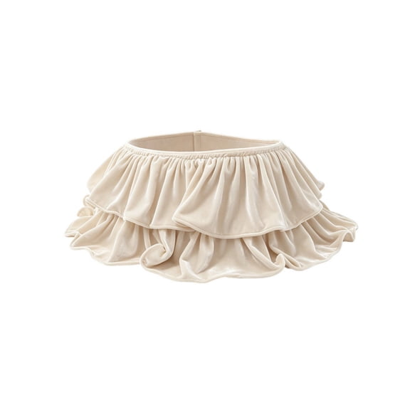 Christmas Tree Collar, Tiered Ruffle Tree Skirt Ring for Christmas Tree Base - 26.77 x 15.74 x 9.44 in