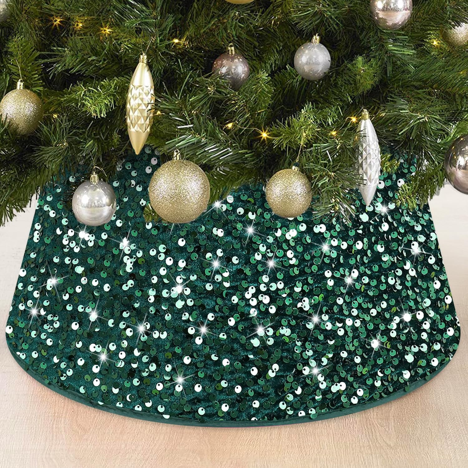 Christmas Tree Collars for Artificial Trees 23.6 in Diameter Green