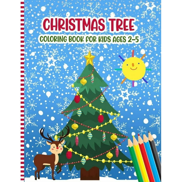 Tree Christmas Spiral Notebook for Kids Kids Notebook Cover Coloring  Personalized Holiday Gift for Kids Christmas Unique Gift 