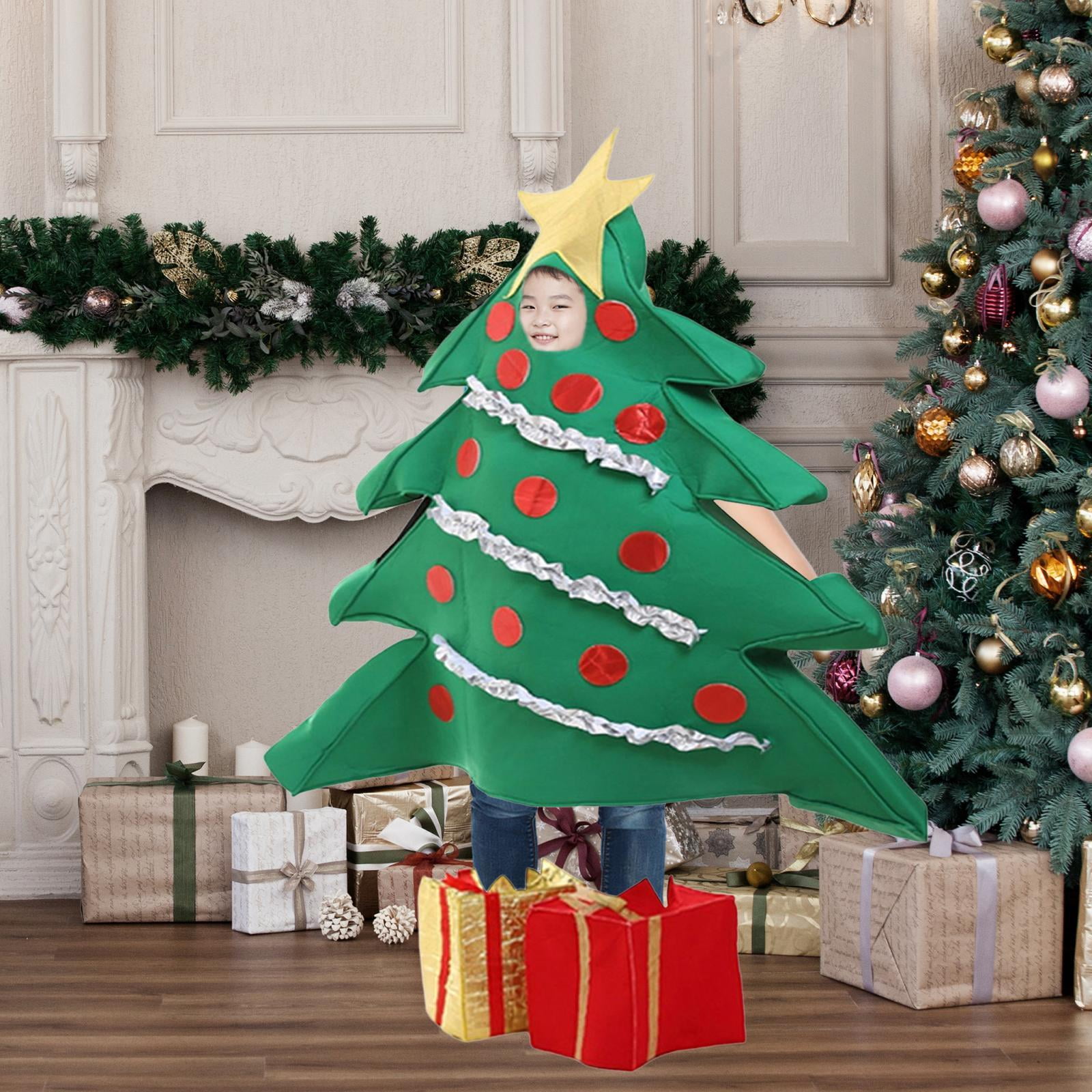 Christmas Tree Costume Cosplay Xmas Party Clothes for Carnival Festival