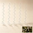 thumbnail image 1 of Christmas Tree Crystal Ornaments, Clear Acrylic Teardrop Hanging Branches, Sparkling Icicle Style Decor, Pearl Bead Garland for Xmas Tree, Winter Wedding & Holiday Party Decor 47Inch, 1 of 6
