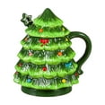 thumbnail image 1 of Christmas Tree Cup Gift Set with Lid, Spoon and Gift Box, 16oz, Green, 1 of 1