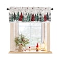 Christmas Tree Curtain Valances for Windows Treatment Tier Curtains