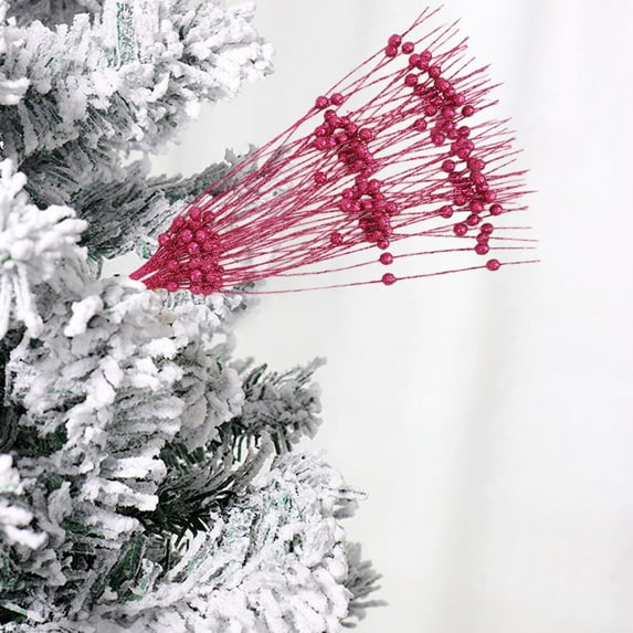 Christmas Tree Cuttings under $5! Cagogo Christmas Tree Decoration Picks, Mixed Berry Pine Cone Spray, Artificial Greenery Stems, Holiday Floral Arrangement Supplies, Xmas Craft Decor DIY Project