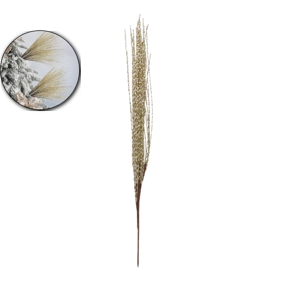 Christmas Tree Cuttings Plastic Branch Fillers for Artificial Trees, Gold, 26.77×1.57×1.57in